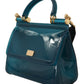 Elegant Blue Sicily PVC Shoulder Bag