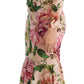Elegant Floral Midi Sheath Dress