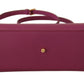 Elegant Purple Leather Sicily Shoulder Bag
