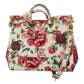 Sicilian Floral Elegance Leather Shoulder Bag