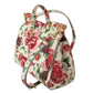 Sicilian Floral Elegance Leather Shoulder Bag