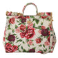 Sicilian Floral Elegance Leather Shoulder Bag