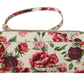 Sicilian Floral Elegance Leather Shoulder Bag