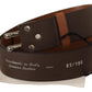 Elegant Brown Leather Fashion Belt