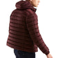 Scarlet Hooded Down Jacket with Zip & Pockets