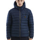 Blue Nylon Men Jacket