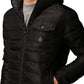 Black Nylon Men Jacket