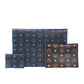 Black Signature Visetos Leather Clutch Pouch Handbag bag Wallet Purse set