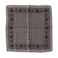 Elegant Grey Silk Pocket Square Scarf