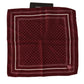 Elegant Red Silk Pocket Square Handkerchief