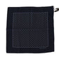 Elegant Silk Pocket Square in Dark Blue