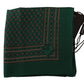 Elegant Green Silk Pocket Square