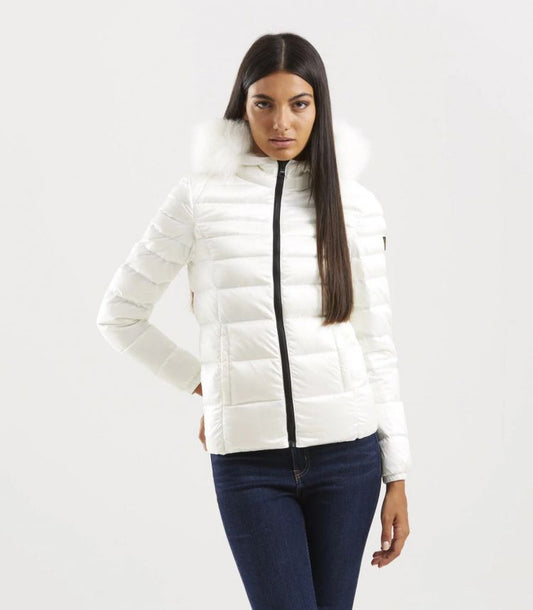 White Polyamide Women Jacket