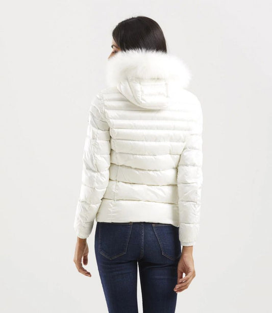 White Polyamide Women Jacket