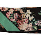 Ethereal Silk Bandeau Scarf with Floral Angelic Motifs