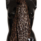 Elegant Leopard Print Modal-Cashmere Scarf