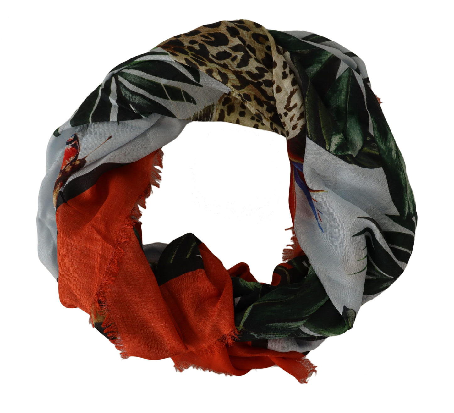 Luxurious Leopard Print Modal-Cashmere Scarf