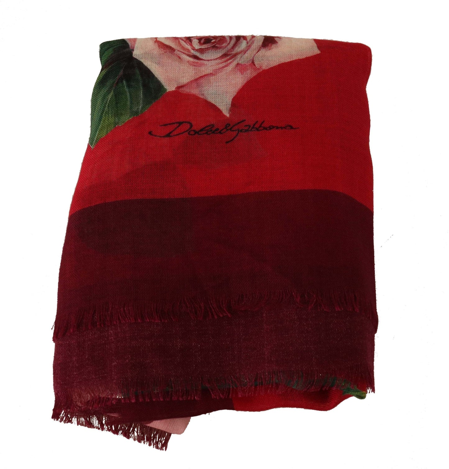 Cashmere Silk Blend Rose Polka Dot Scarf