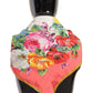 Floral Elegance Silk Square Scarf