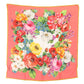 Floral Elegance Silk Square Scarf