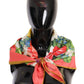 Floral Elegance Silk Square Scarf