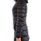 Elegant Long Padded Down Jacket with Fur Hood