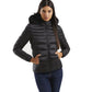 Chic Padded Down Jacket with Fur Hood