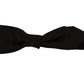 Elegant Silk Black Bow Tie