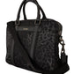 Sleek Leopard Messenger Laptop Bag