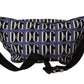 Chic Blue Logo Mania Fanny Belt Bag