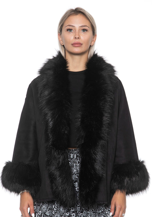 Black Acrylic Women Jacket