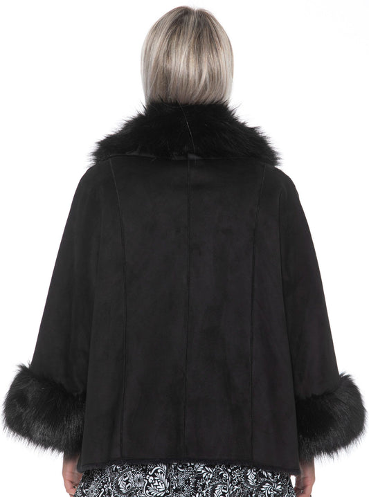 Black Acrylic Women Jacket
