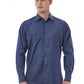 Blue Cotton Men Shirt