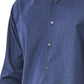 Blue Cotton Men Shirt