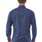 Blue Cotton Men Shirt