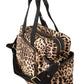 Elegant Leopard Print Baby Changing Bag