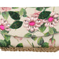 Crystal-Embellished Floral Leather Clutch