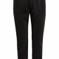 Black Cotton Men Trouser