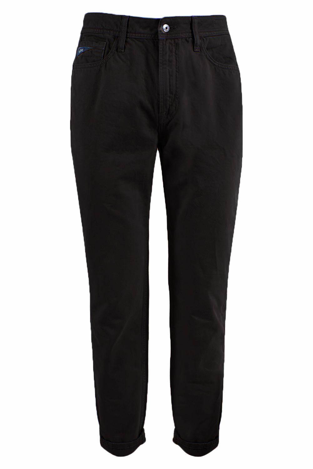 Black Cotton Men Trouser