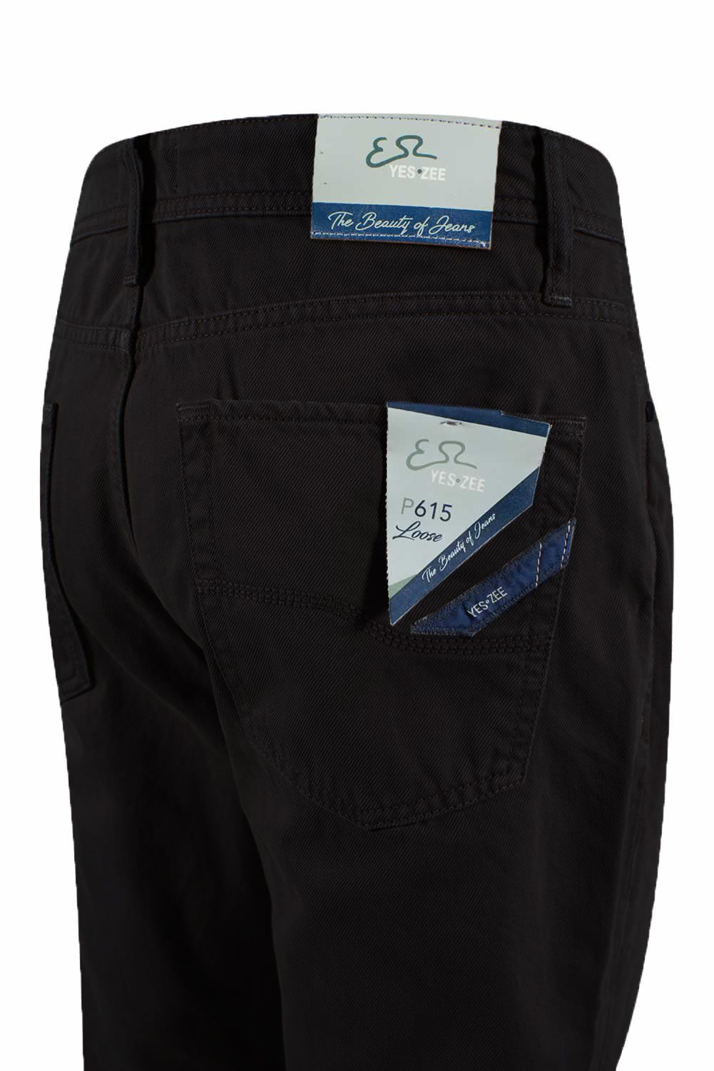 Black Cotton Men Trouser