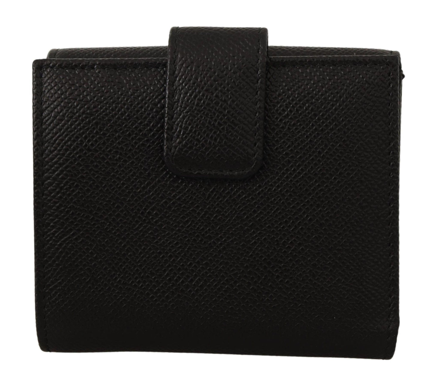 Crystal Embellished Black Leather Wallet