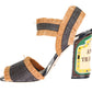 Antica Trattoria Straw Sandals with LED Heels