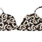 Elegant Logo Mania Cotton Bra