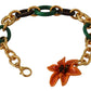 Chic Multicolor Lily Pendant Necklace