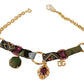 Multicolor Crystal Charm Necklace