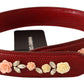 Exotic Leather Red Shoulder Bag Strap