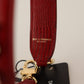 Exotic Leather Red Shoulder Bag Strap