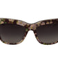 Elegant Floral Pattern Pink Sunglasses