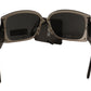 Elegant Monochrome Metal Sunglasses