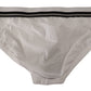 Chic Monochrome Striped Waistband Briefs